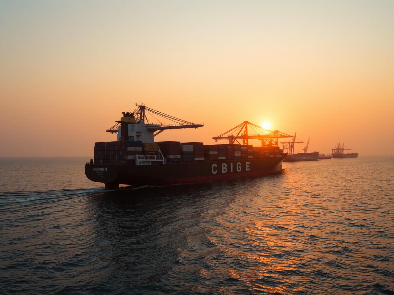 Export container ship