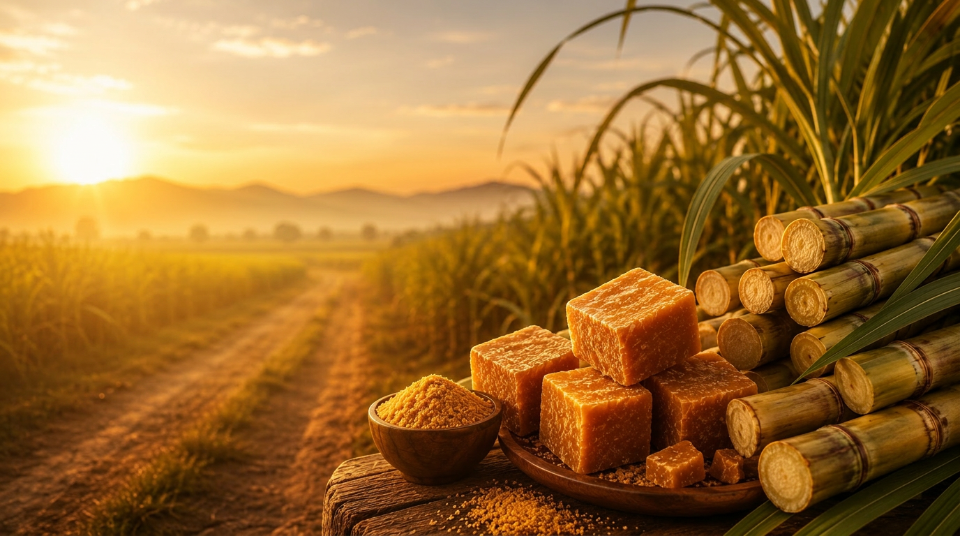 Golden sugarcane fields at sunrise — TerraNova origin